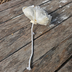 Handmade Flowers - Sola Flower - Ivory Large Fully Open Peony - 10/11cm -  Diffuser