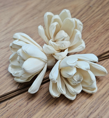 Handmade Flowers - Sola Flower - Off White Tulip Open- 5/7cm