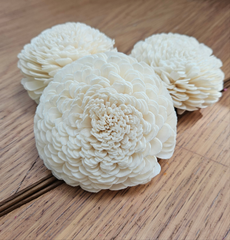 Handmade Flowers - Sola Flower Large White Carnation - 9cm