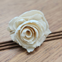 Handmade Flowers - Sola Flower - Off White Mini Rough Rose Bud - 4/5cm