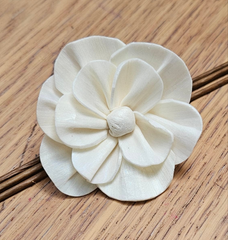 Handmade Flowers - Sola Flower - White Button Camellia - 6cm