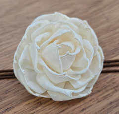 Handmade Flowers - Sola Flower - Pointed White Rose - 7-8cm