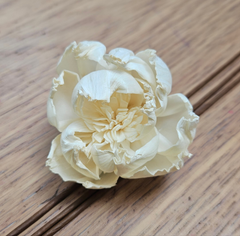 Handmade Flowers - Sola Flower - Off White Tight Bud Peony - 5/6cm