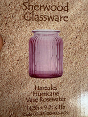 Sundries - Hurricane Vase - Rosewater