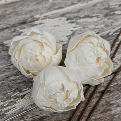 Handmade Flowers - Sola Flower - Small Opening Peony - 9cm