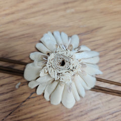 Handmade Flowers - Sola Flower - Brown Zinnia - 7cm