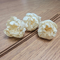 Handmade Flowers - Sola Flower - Off White Tight Bud Peony - 5/6cm